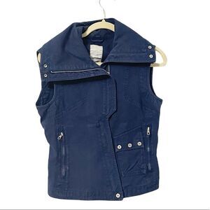 J.Lindeberg Navy Blue Sleeveless Cotton Vest M